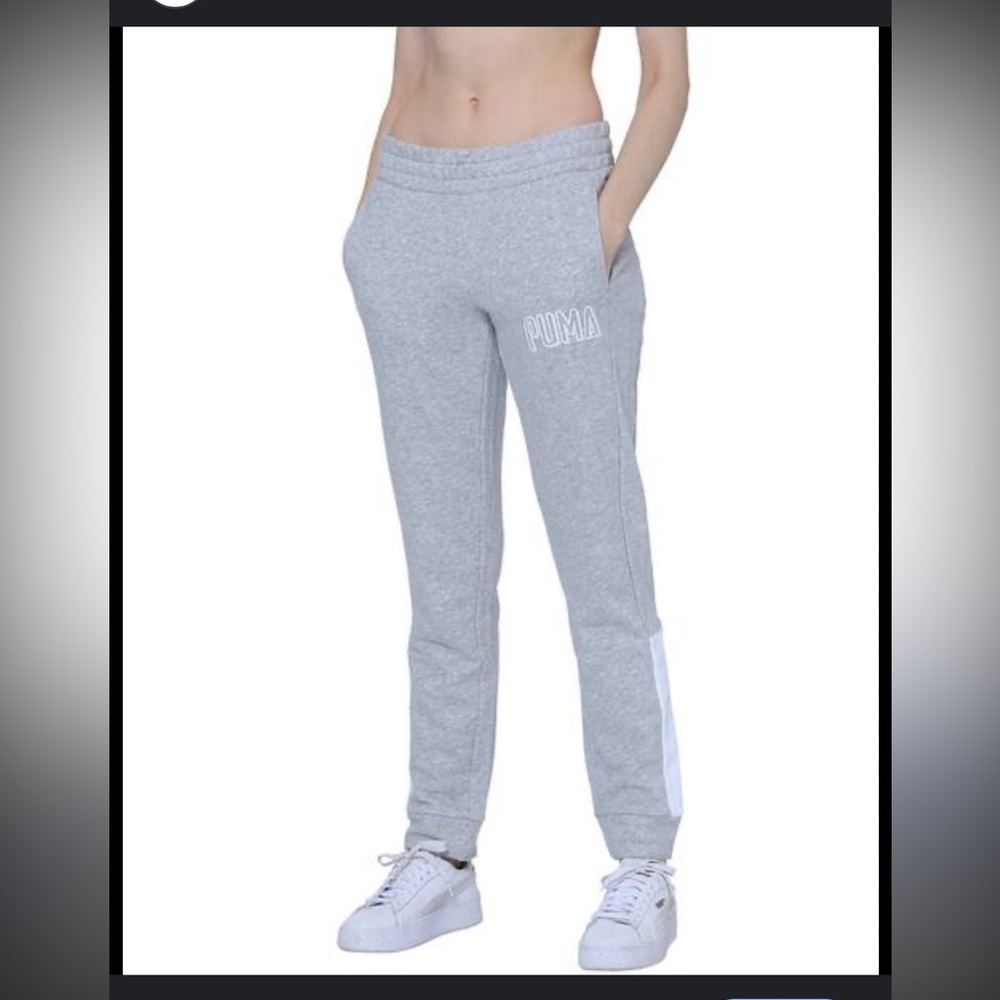 PUMA Womens Light Gray Sweatpants